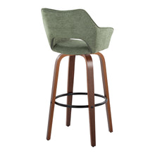 Load image into Gallery viewer, Mustang - Contemporary Fixed Height Barstool With Swivel & Round Footrest (Set of 2)