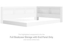 Load image into Gallery viewer, Piperton - F Bookcase Storage w/End Panel - White