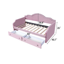 Load image into Gallery viewer, Upholstered Daybed With LED Lights And 2 Drawersme