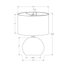Load image into Gallery viewer, Lighting, Contemporary Table Lamp, Ceramic - Cream