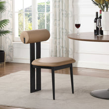 Load image into Gallery viewer, Dario - Faux Leather Dining Chair With Black Frame (Set of 2)
