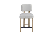 Load image into Gallery viewer, Pagosa - Upholstered Counter Height Stool (Set of 2) - English Knotty Oak / Gray