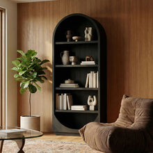 Load image into Gallery viewer, Hearth - Oak Veneer And Solid Wood Bookcase