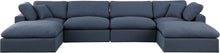 Load image into Gallery viewer, Comfy - 6 Piece Linen Modular Double Chaise Sectional
