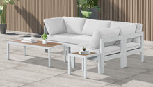 Load image into Gallery viewer, Nizuc - Outdoor Patio 4 Piece Modular Sectional With White Frame