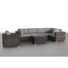 Load image into Gallery viewer, Stylish Entertainment Sectional Set, Outdoor Living