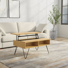 Load image into Gallery viewer, Hunter - Lift Top Coffee With Hidden Storage - Oak