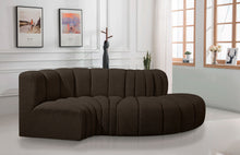 Load image into Gallery viewer, Arc - Boucle Fabric 4 Piece L-Shaped Modular Sofa