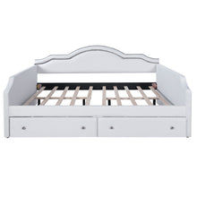 Load image into Gallery viewer, Upholstered Daybed With LED Lights And 2 Drawersme