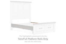 Load image into Gallery viewer, Savonport - Twin/Full Platform Rails - White