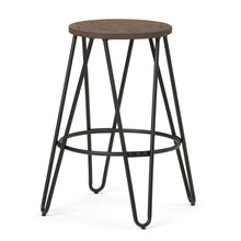 Load image into Gallery viewer, Simeon - Multifunctional Metal Stool With Wood Seat