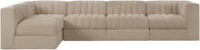 Load image into Gallery viewer, Rummi - Velvet Performance Fabric Upholstered 5 Piece Modular Sectional, L-Shaped (Right)