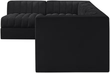 Load image into Gallery viewer, Rummi - Velvet Performance Fabric Upholstered 5 Piece Modular Sectional, L-Shaped (Right)