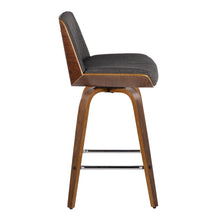 Load image into Gallery viewer, Corazza - Mid Century Modern Fixed Height Counter Stool With Swivel And Square Footrest (Set of 2)
