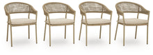 Load image into Gallery viewer, Orchard Beach - Arm Chair With Cushion (Set of 4) - Beige