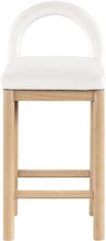 Load image into Gallery viewer, Conrad - Velvet Counter Stool With Natural Legs