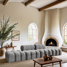 Load image into Gallery viewer, Ames - 4 Piece Boucle Upholstered Modular Sofa With 2 Backless Seats