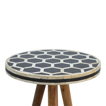 Load image into Gallery viewer, Inlay Bone Tripod Stool - Beige / White