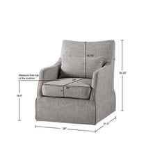 Load image into Gallery viewer, Traditional Design London Skirted Swivel Chair