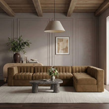 Load image into Gallery viewer, Rummi - Velvet Performance Fabric Upholstered 6 Piece Modular Sectional
