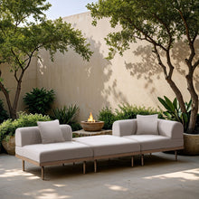Load image into Gallery viewer, Laguna - 3 Piece Upholstered Outdoor Patio Modular Sofa With Backless Seat And 1 Arm