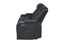Load image into Gallery viewer, U8000 - Power Reclining Sofa With Power Headrest, Dropdown Table With Wood Trim & Reading Light & LED Light - Black