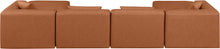 Load image into Gallery viewer, Cube - 6 Piece Modular Double Chaise Sectional - Cognac