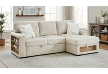 Load image into Gallery viewer, U0222 - Loveseat With Pull Out Sofa Bed And 1 Pillow - Cream
