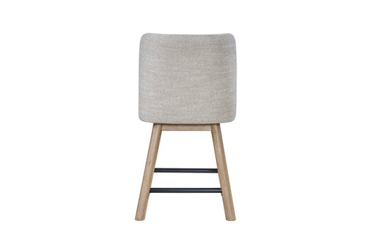 Pagosa - Counter Height Swivel Stool (Set of 2) - English Knotty Oak / Gray