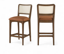 Load image into Gallery viewer, Atrium - Counter Stool With Brushed Brown Base (Set of 2)