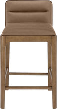 Load image into Gallery viewer, Ellis - Vegan Leather Upholstered Counter Stool (Set of 2) - Brown Base