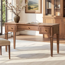 Load image into Gallery viewer, Dauphin - 3 Drawer Executive Desk - Brown
