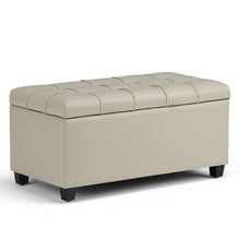 Load image into Gallery viewer, Sienna - Upholstered Storage Ottoman Bench