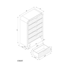 Load image into Gallery viewer, Beverly - Chest, LED Lighting - White / Black
