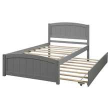 Load image into Gallery viewer, Platform Bed & Headboard, Footboard And Wood Slat Support