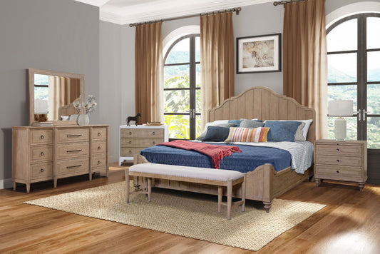 Citrus Heights - Bench - Sand / Pearl Silver