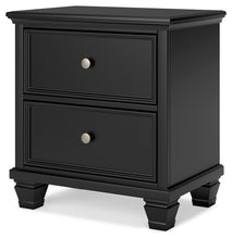 Load image into Gallery viewer, Lanolee - Two Drawer Nightstand - Black