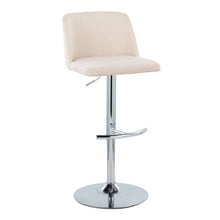 Load image into Gallery viewer, Toriano - Contemporary Adjustable Barstool With Swivel & Rounded T Footrest (Set of 2)