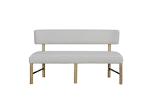 Load image into Gallery viewer, Pagosa - Upholstered Bench - English Knotty Oak / Gray