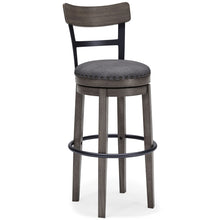 Load image into Gallery viewer, Caitbrook - Tall UPH Swivel Barstool - Gray