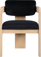 Load image into Gallery viewer, Sacha - Velvet Dining Chair With Natural Base (Set of 2)