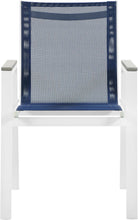 Load image into Gallery viewer, Nizuc - Outdoor Patio Dining Arm Chair With White Frame And Gray Arms (Set of 2)