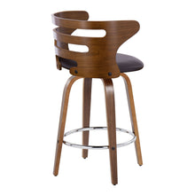 Load image into Gallery viewer, Cosini - Mid Century Modern Fixed Height Barstool With Swivel With Round Footrest (Set of 2)