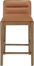 Load image into Gallery viewer, Ellis - Vegan Leather Upholstered Counter Stool (Set of 2) - Brown Base