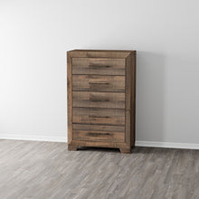 Load image into Gallery viewer, 5 Drawer Chest With Casual Style - Brown