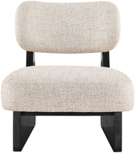 Load image into Gallery viewer, Vetra - Linen Textured Fabric Upholstered Accent Chair With Black Base