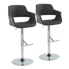 Load image into Gallery viewer, Vintage Flair - Mid Century Modern Adjustable Barstool & Straight T Footrest (Set of 2)