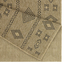 Load image into Gallery viewer, Earth - 7'10" X 10'3" Indoor, Outdoor Area Rug - Natural / Black