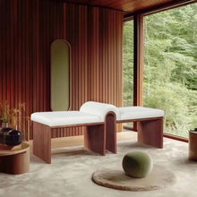 Load image into Gallery viewer, Delphine - Bench - Walnut Base