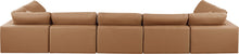 Load image into Gallery viewer, Comfy - 7 Piece Faux Leather Modular Armless Sectional